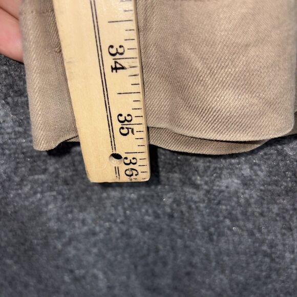Level 99 Anthropologie Pants Womens Size 29 Brown Linen Blnd Flare Wide Leg - Picture 9 of 12